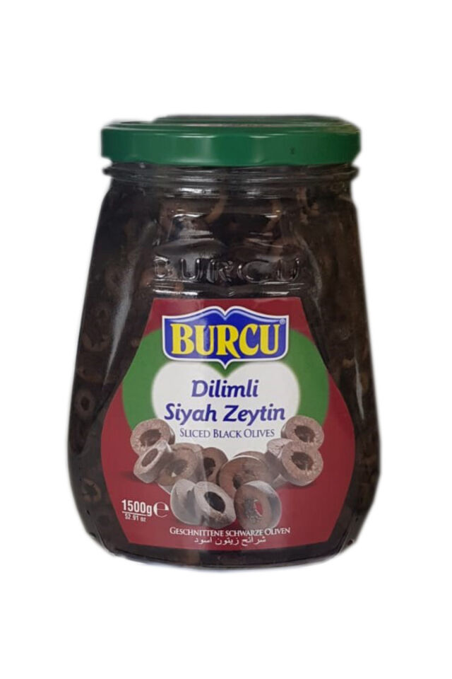 1500 gram burcu dilimli siyah zeytin