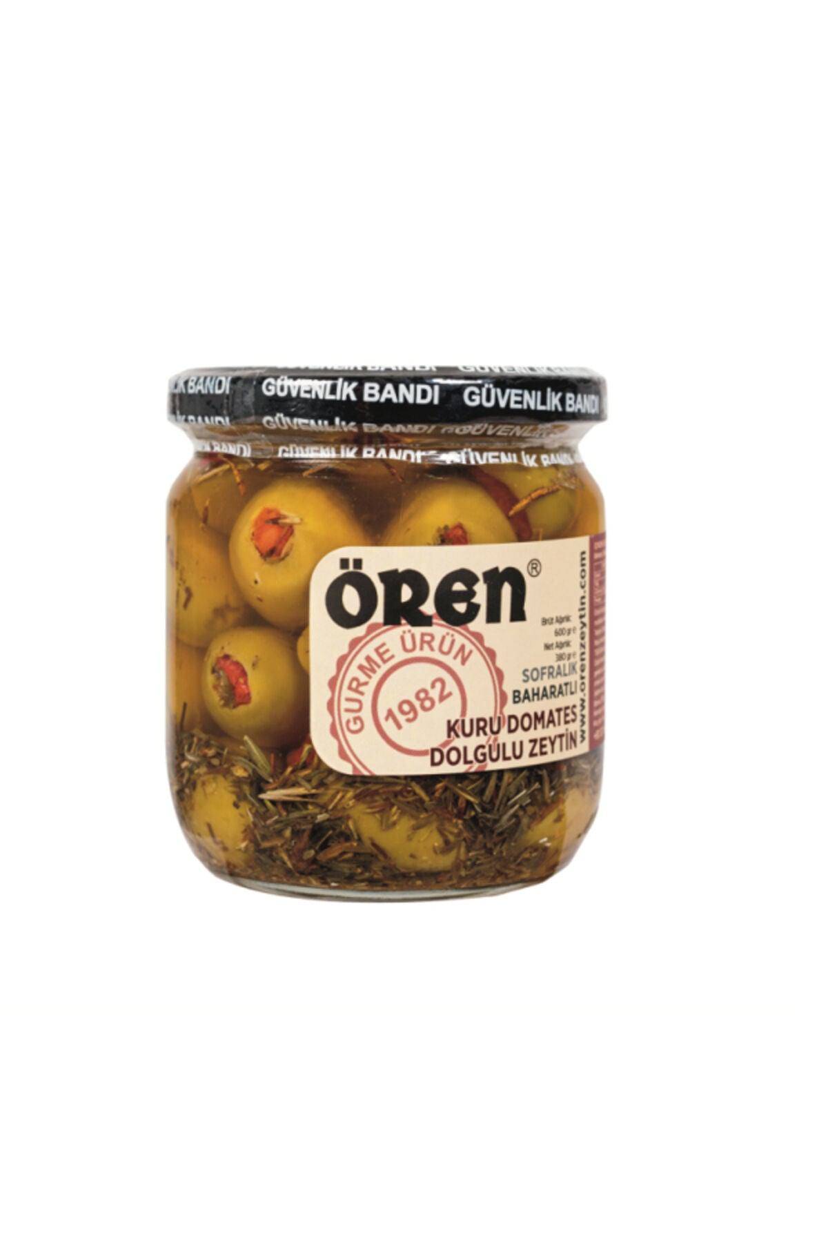 Kuru Domates Dolgulu Yeşil Zeytin 425 CC