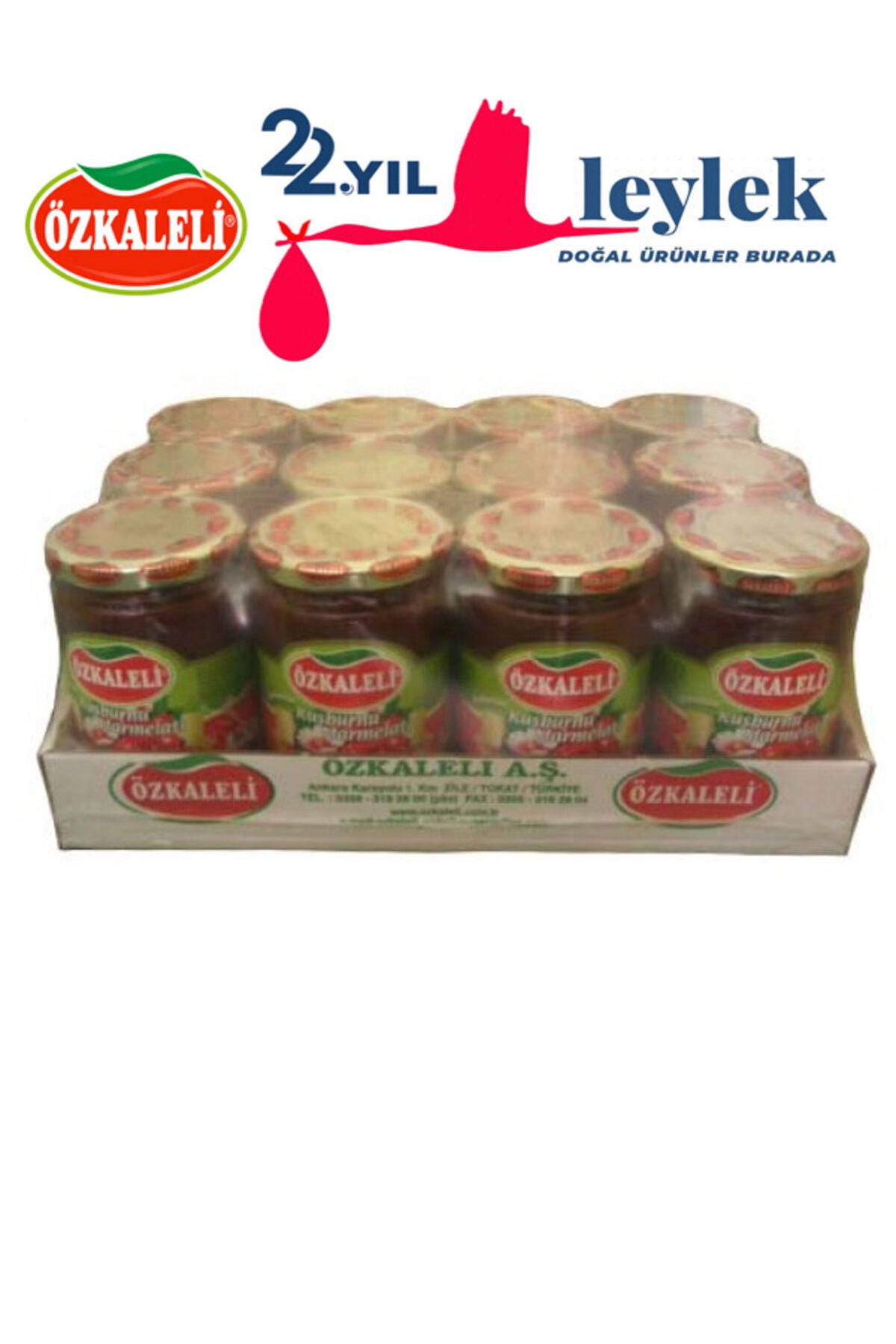 800 gram özkaleli kuşburnu marmelatı koli