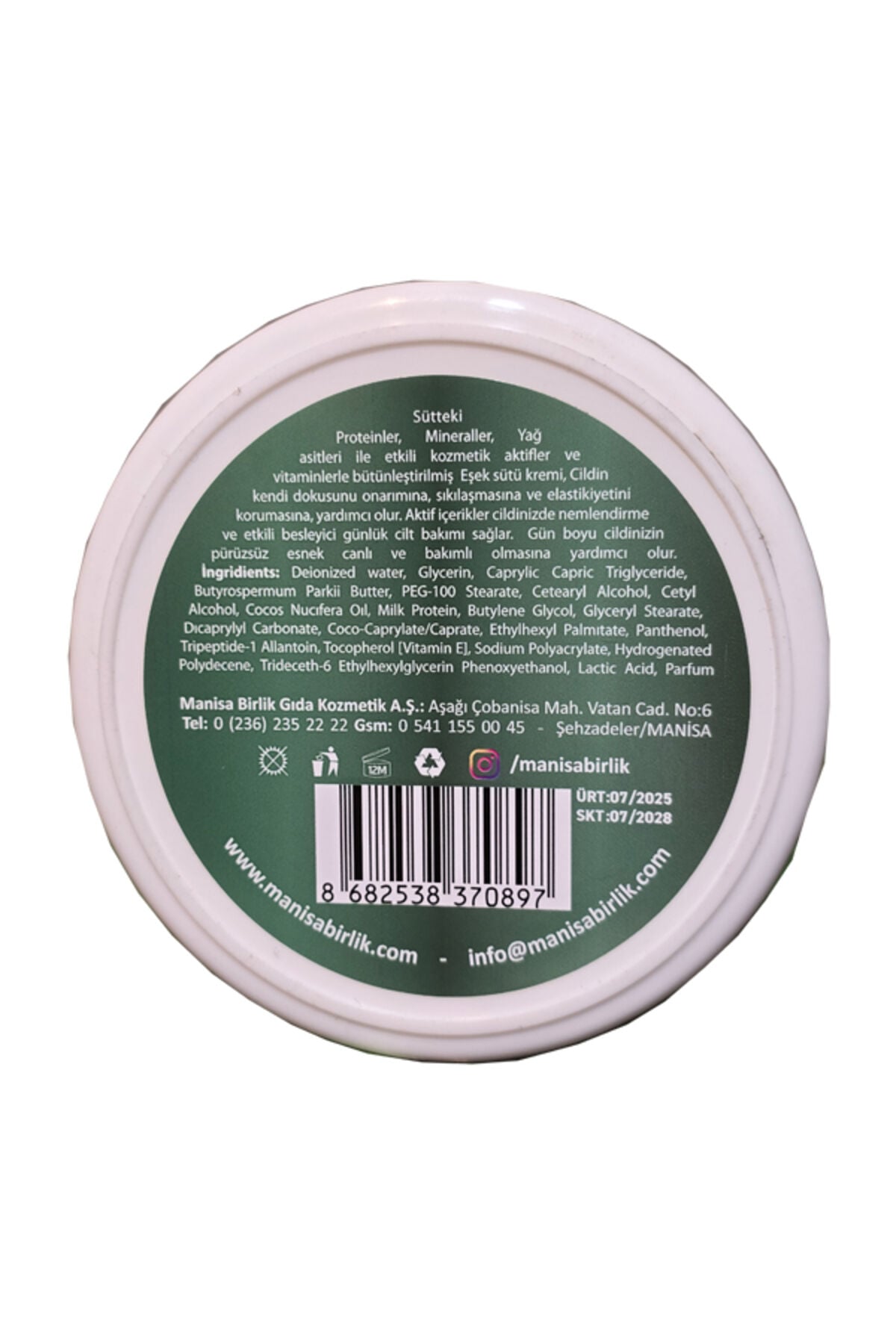 eşek sütü krem 210 ml