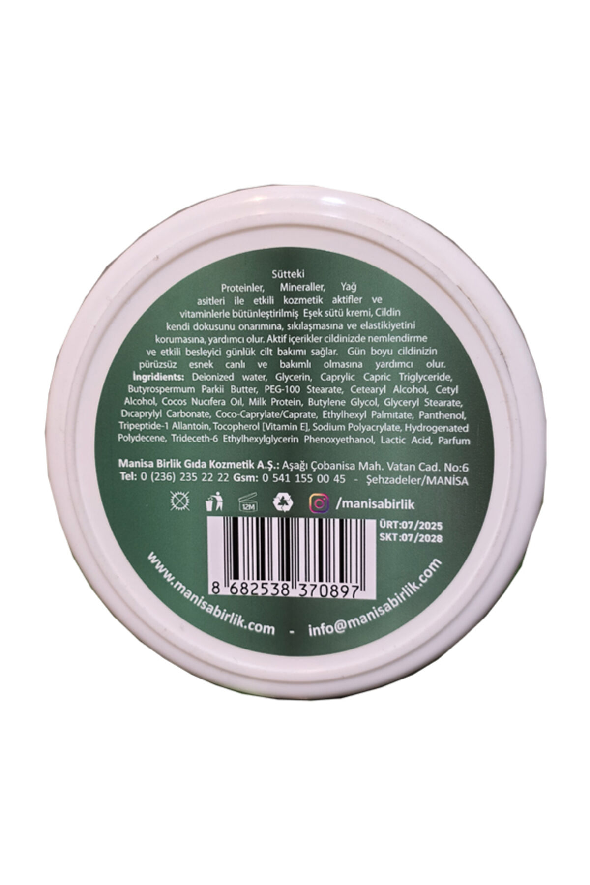 eşek sütü krem 210 ml