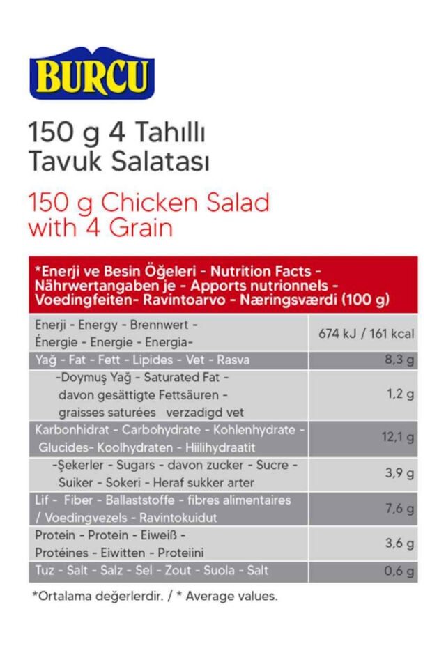 4 tahıllı tavuk salatası