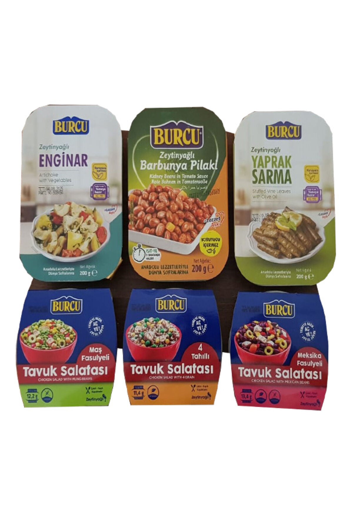 hazır yemek seti 6 adet