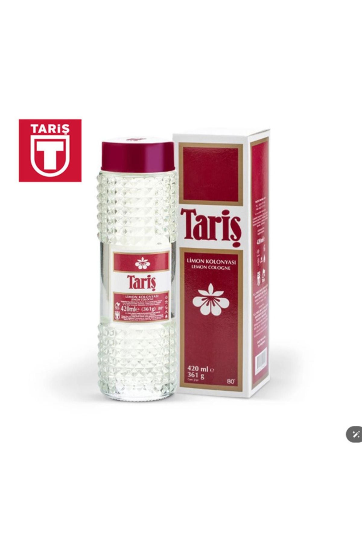 Tariş Cam Limon Kolonyası 420 ml
