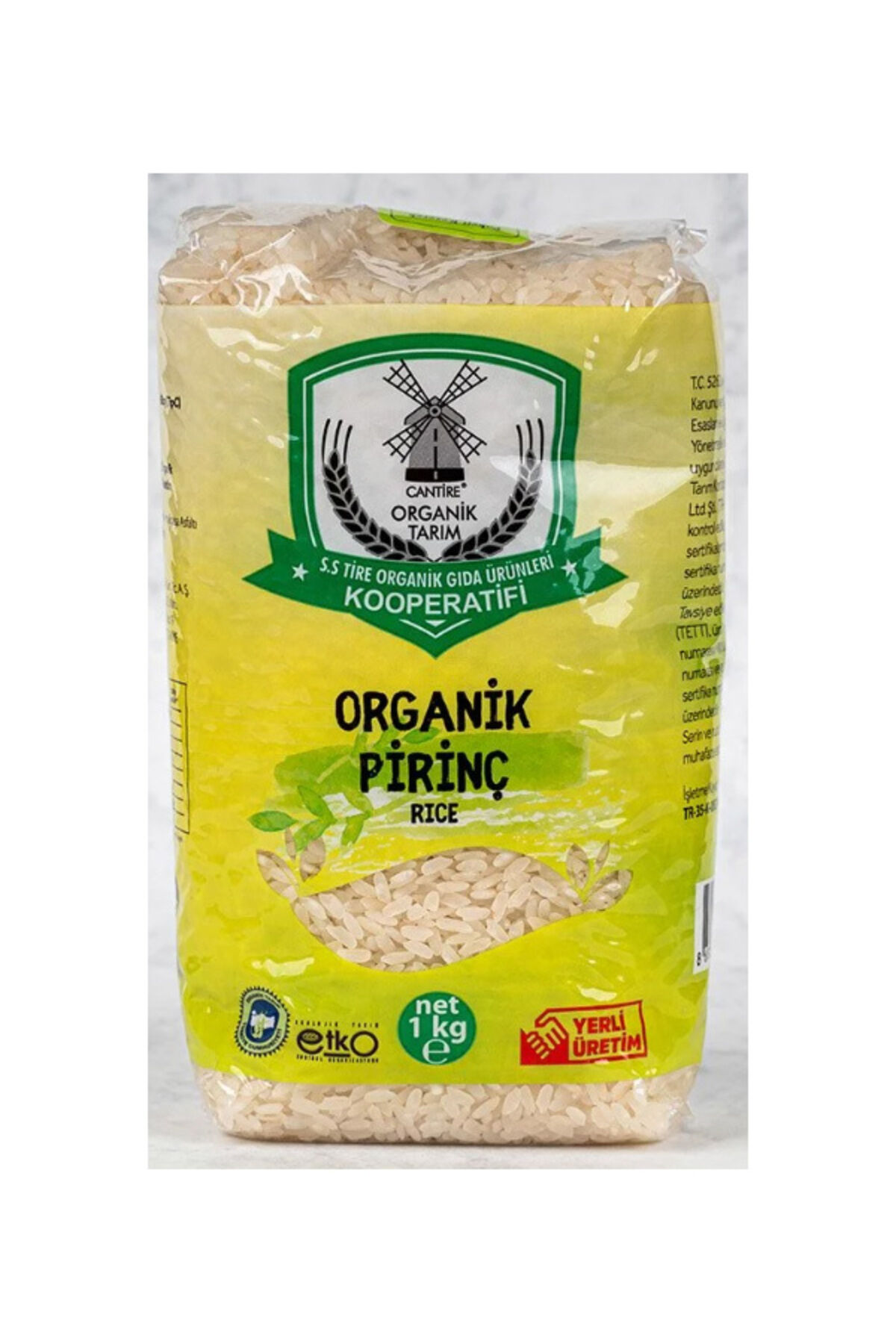 1 kg Organik Pirinç