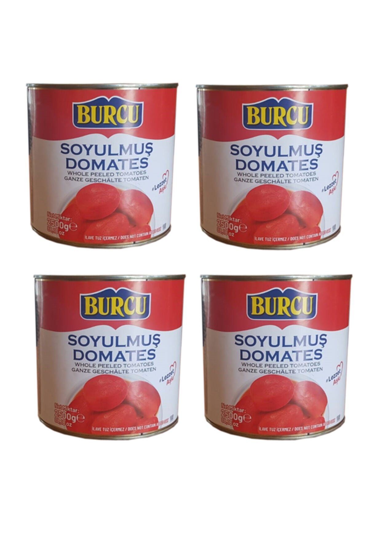 soyulmuş domates 2500 gram 4 adet