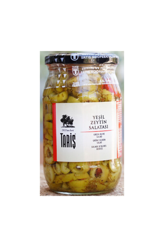 tariş 370 gram yeşil zeytin salatası