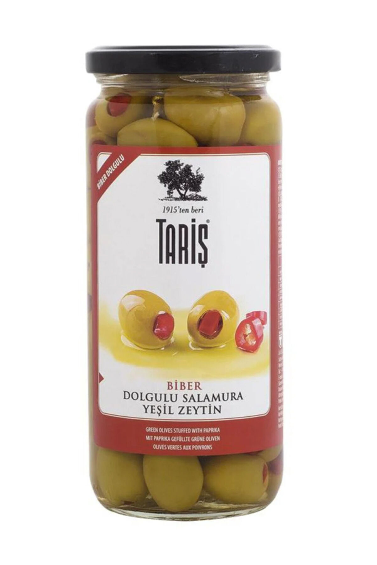 tariş biber dolgulu yeşil zeytin