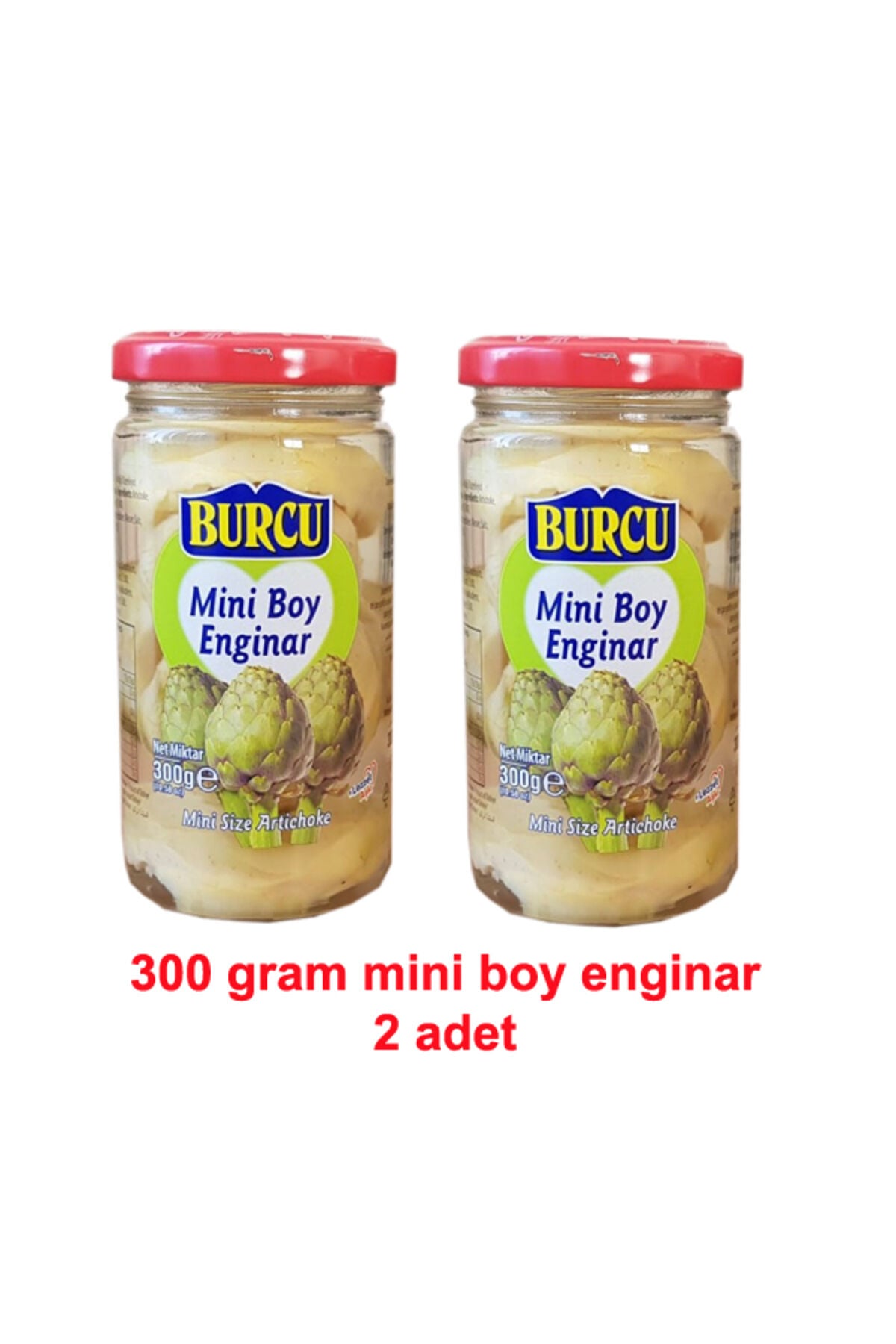 mini enginar konservesi 300 gramlık 2 adet