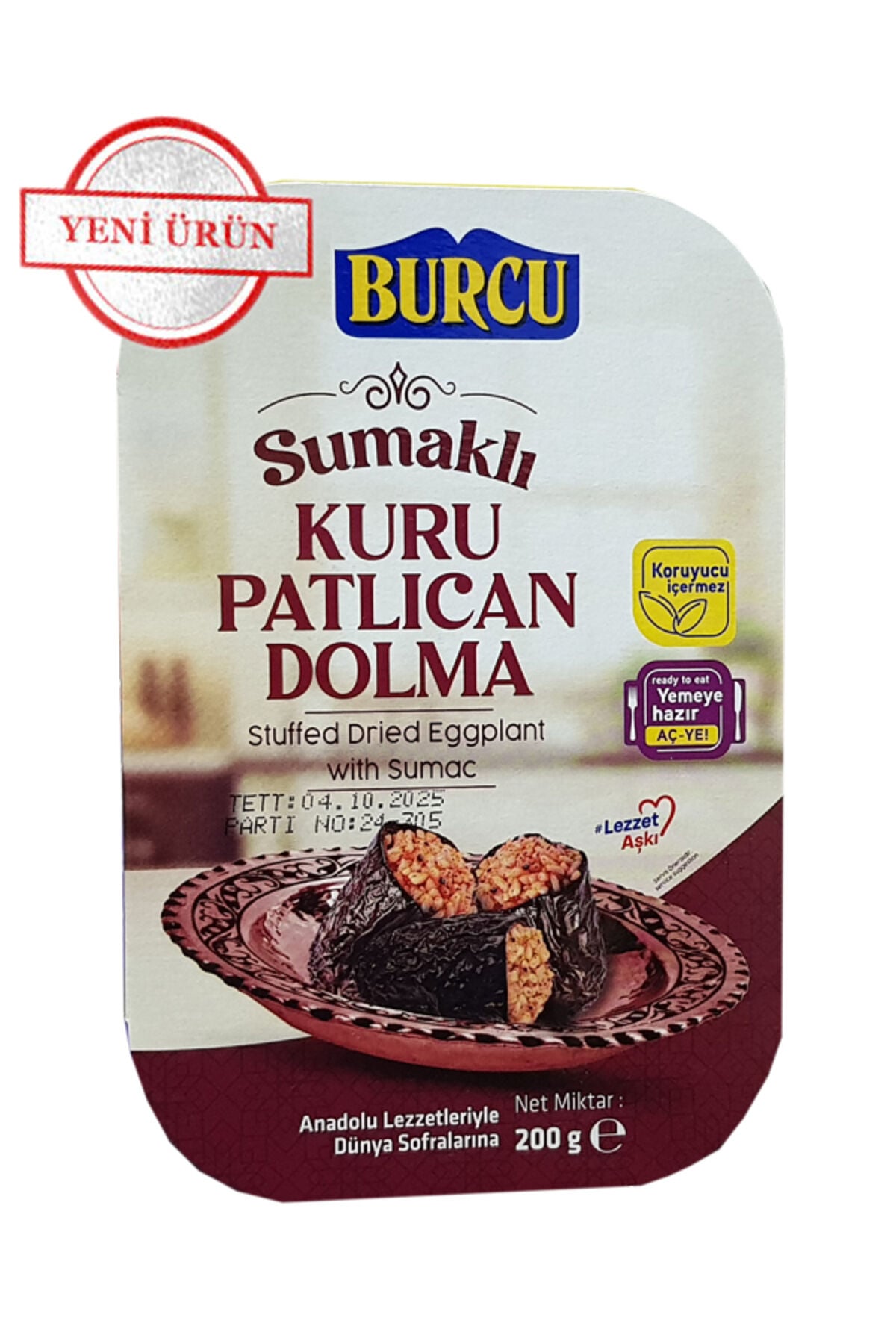 kuru patlıcan dolma 200 gram