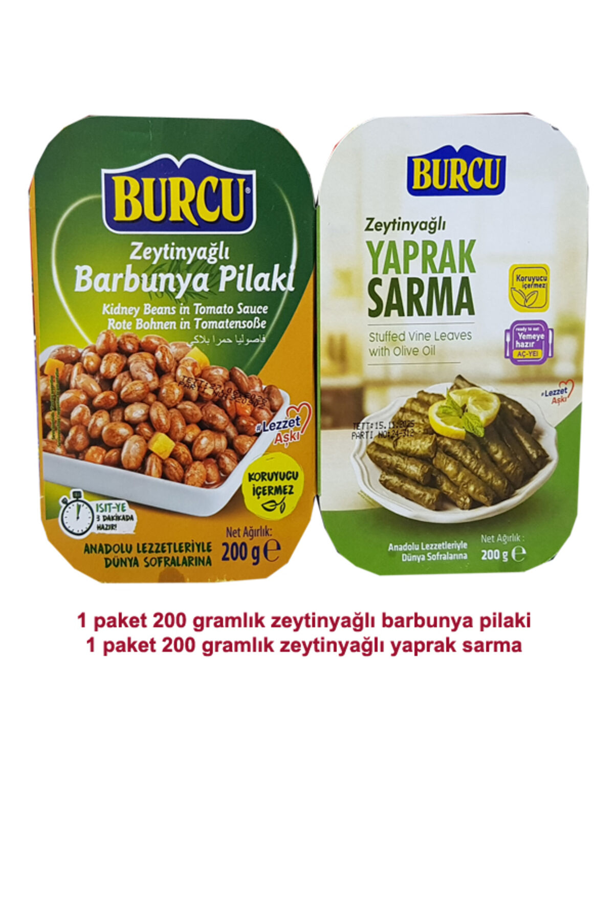 zeytinyağlı yaprak sarma ve zeytinyağlı barbunya pilaki