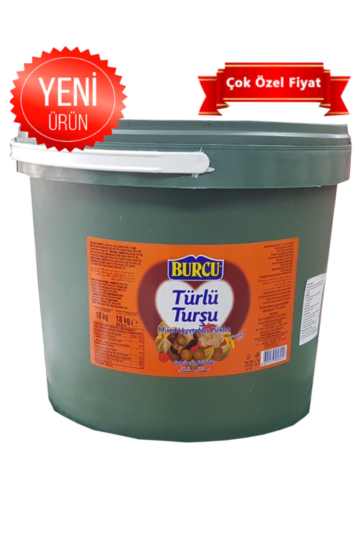 türlü turşu 18 kğ kova