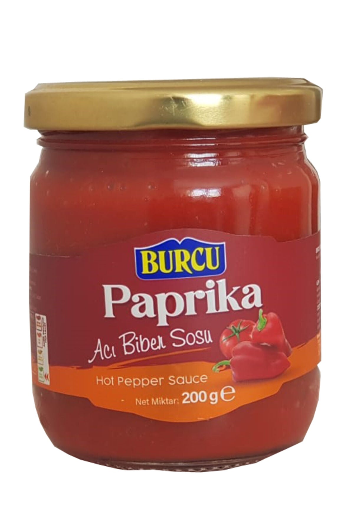 paprika acı biber sosu 200 gramlık