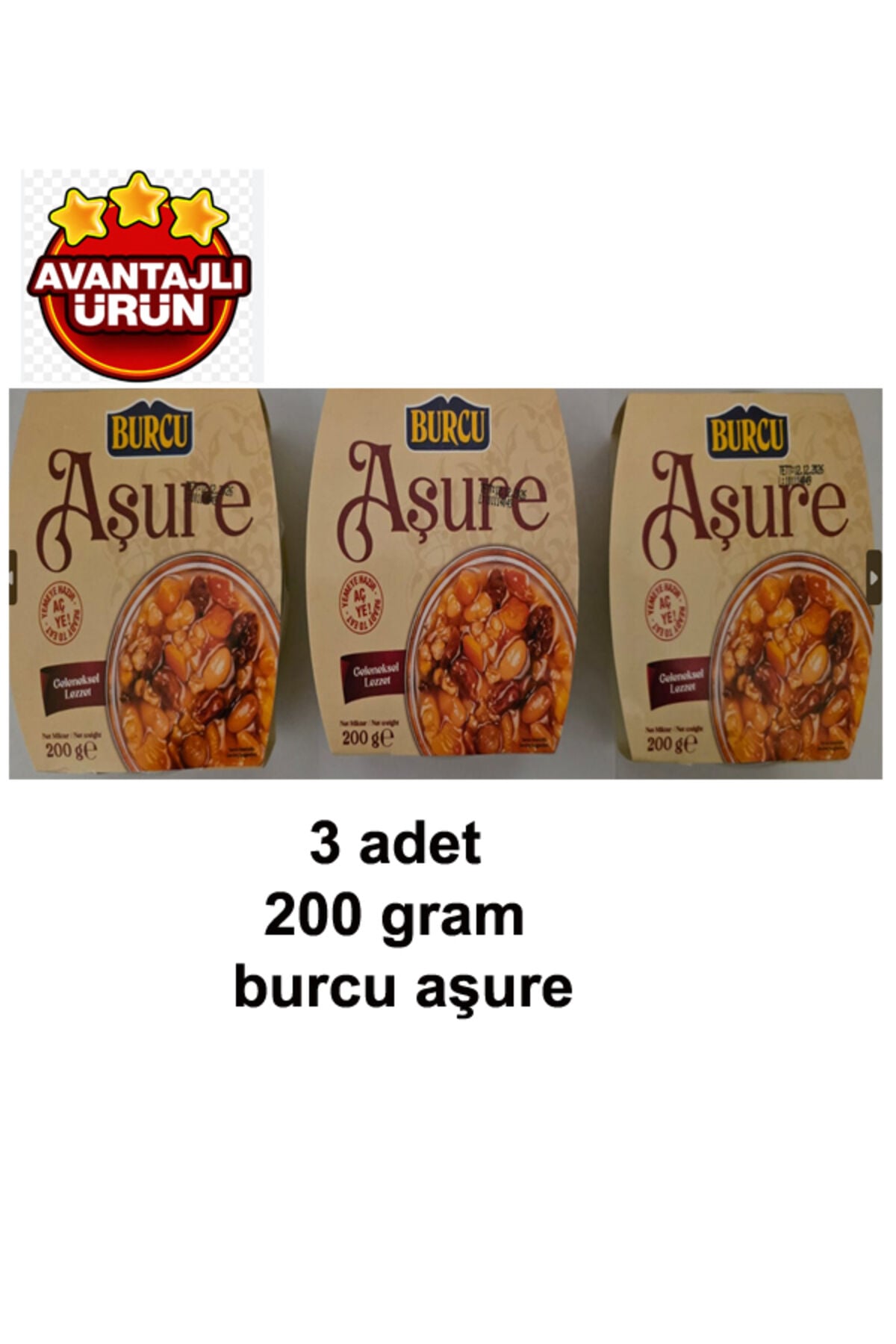 asure 200 gramlık 3 adet