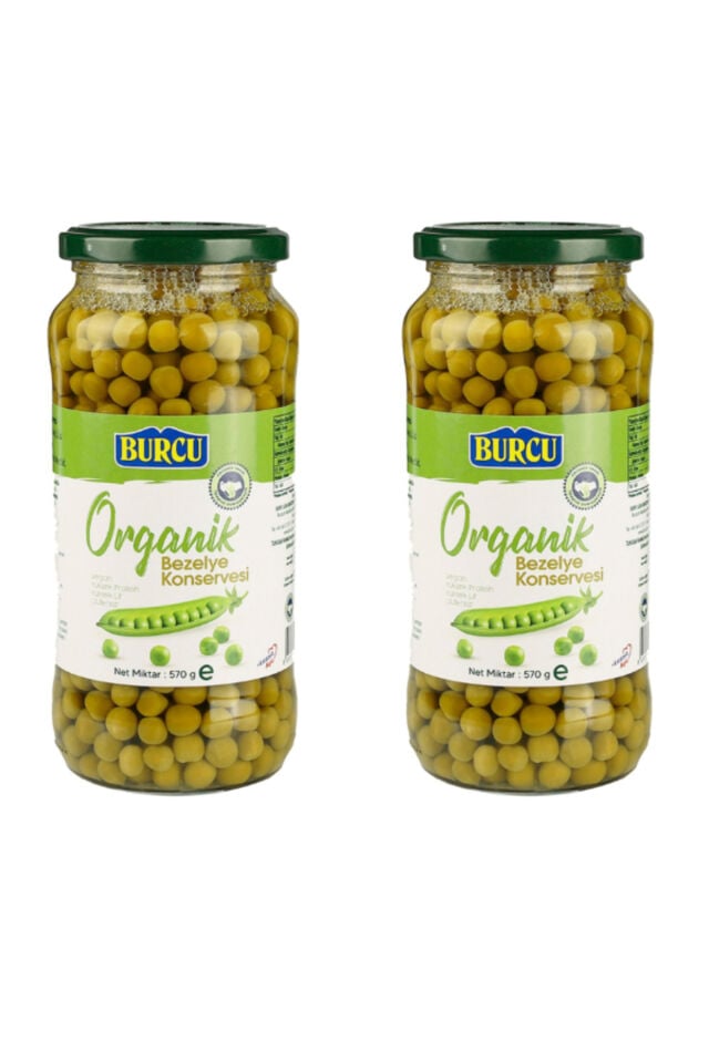 organik bezelye konservesi 570 gram 2 adet