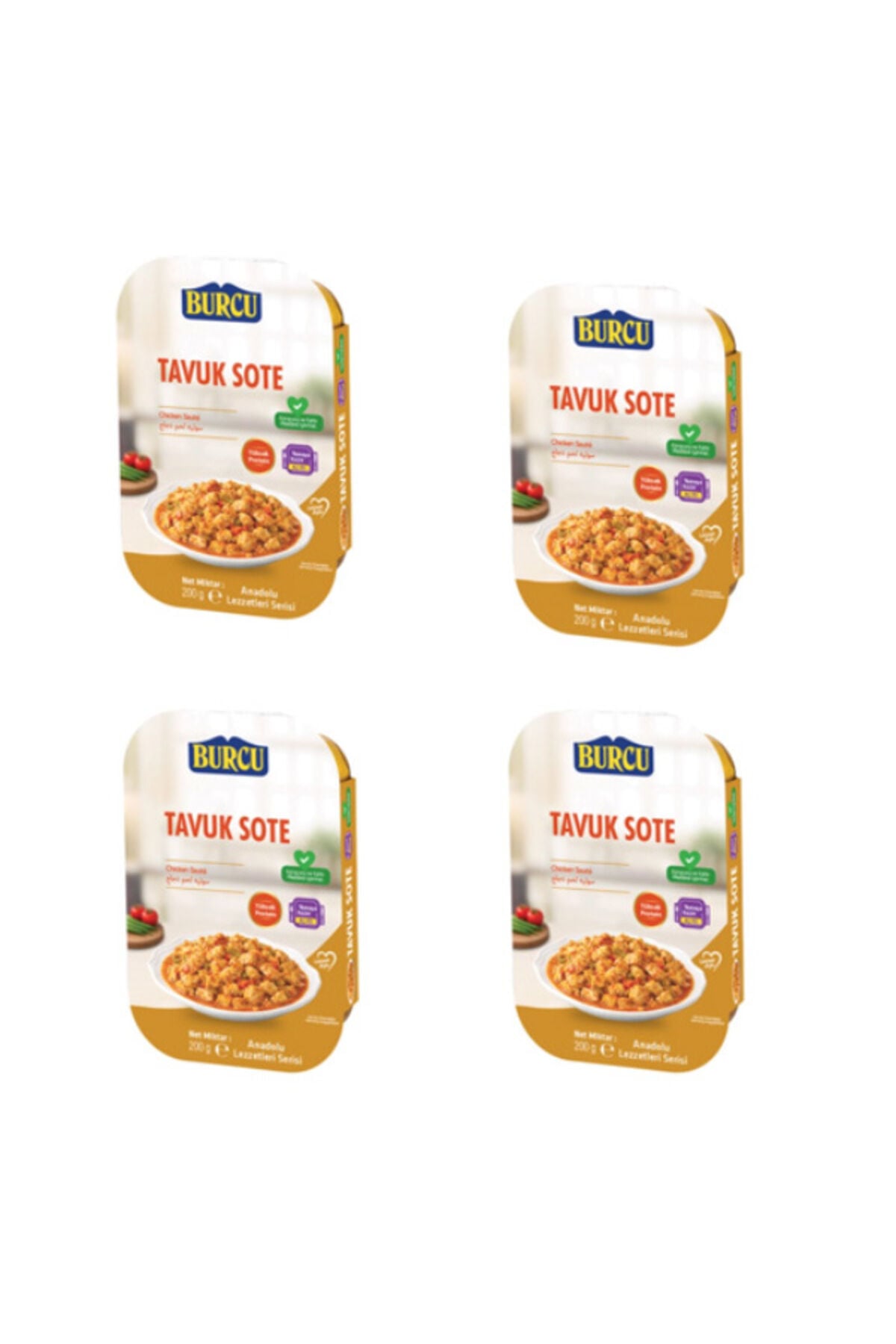 tavuk sote 200 gramlık 4 adet