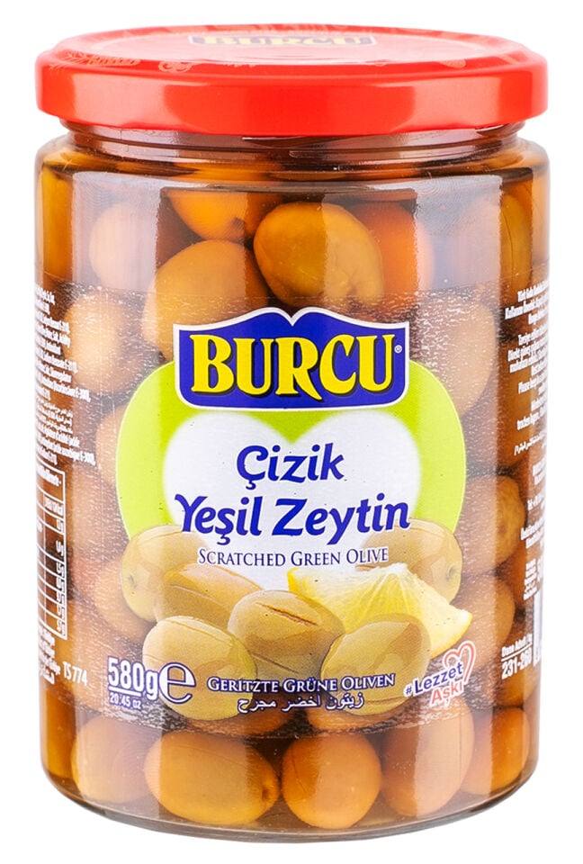 580 g Çizik Yeşil Zeytin (261-290)