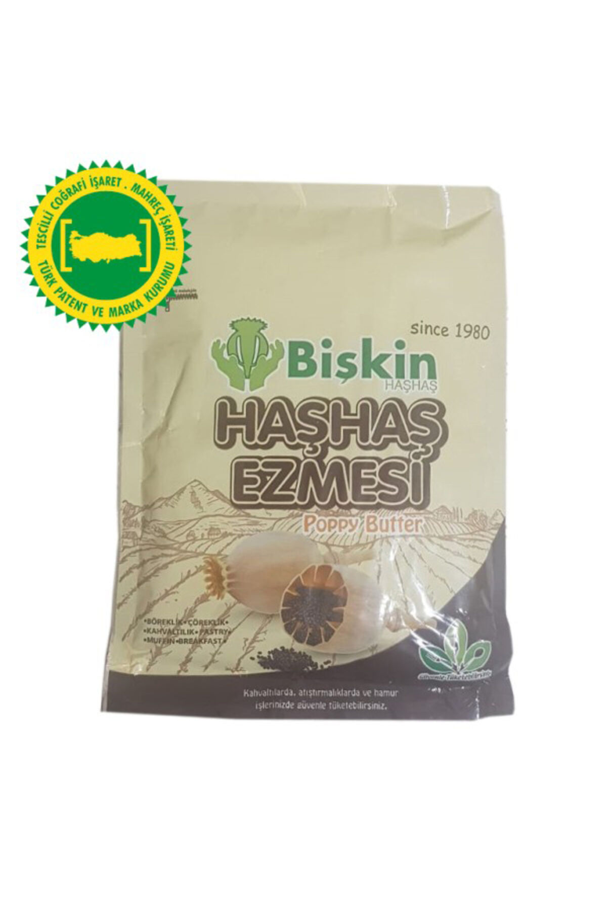 250 gram afyon sandıklı sarı beyaz haşhaş ezmesi