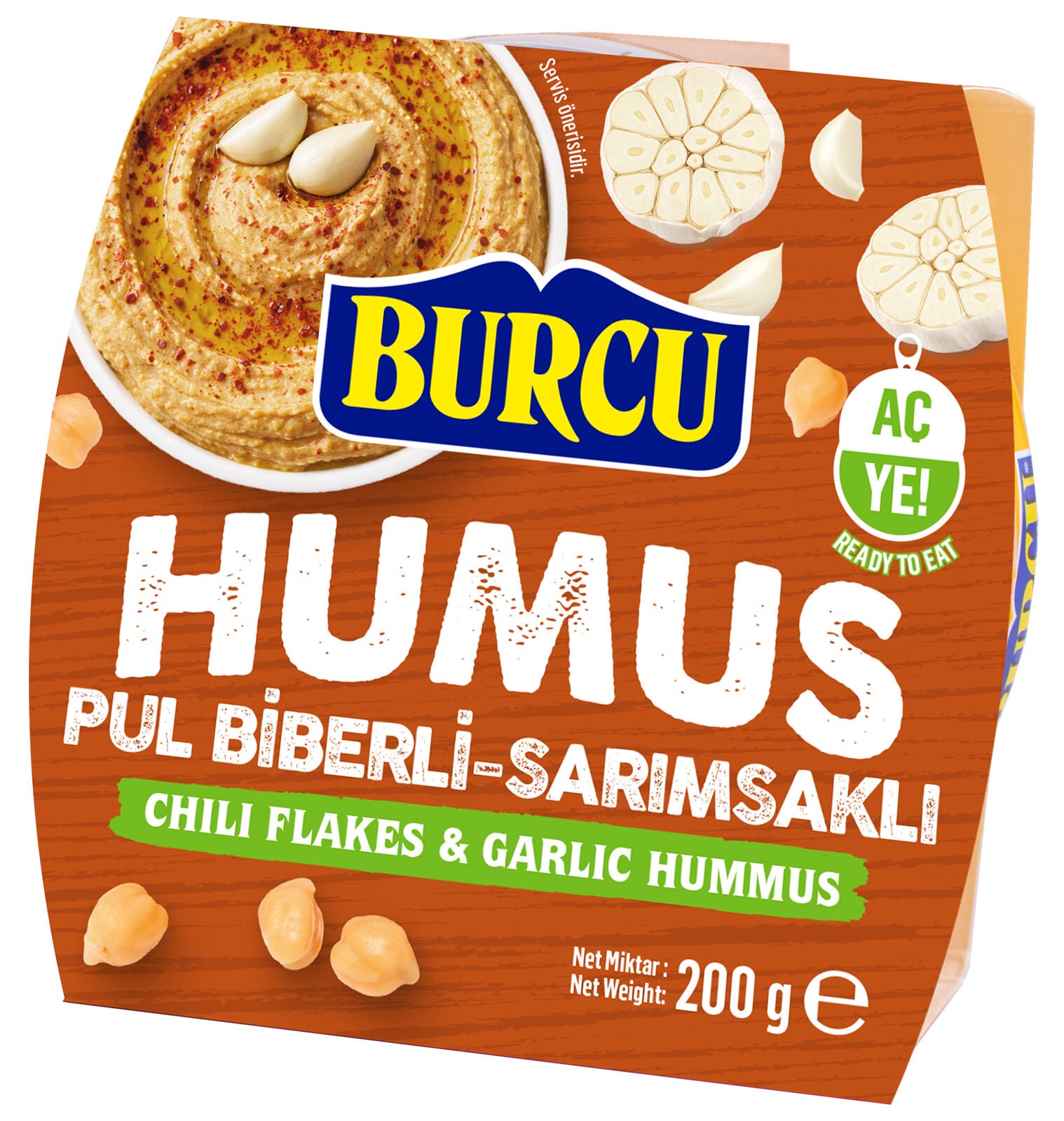 200 g Pul Biberli Sarımsaklı Humus