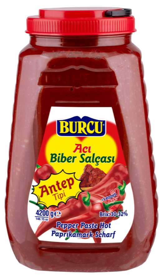 Burcu acı biber salçası antep tipi 4200 gram - Brix %30–32