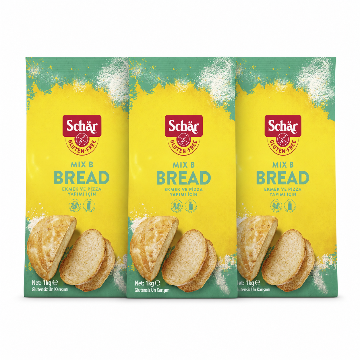 Schär Mix B Bread Glutensiz Un Karışımı 1 kg 3'lü Paket