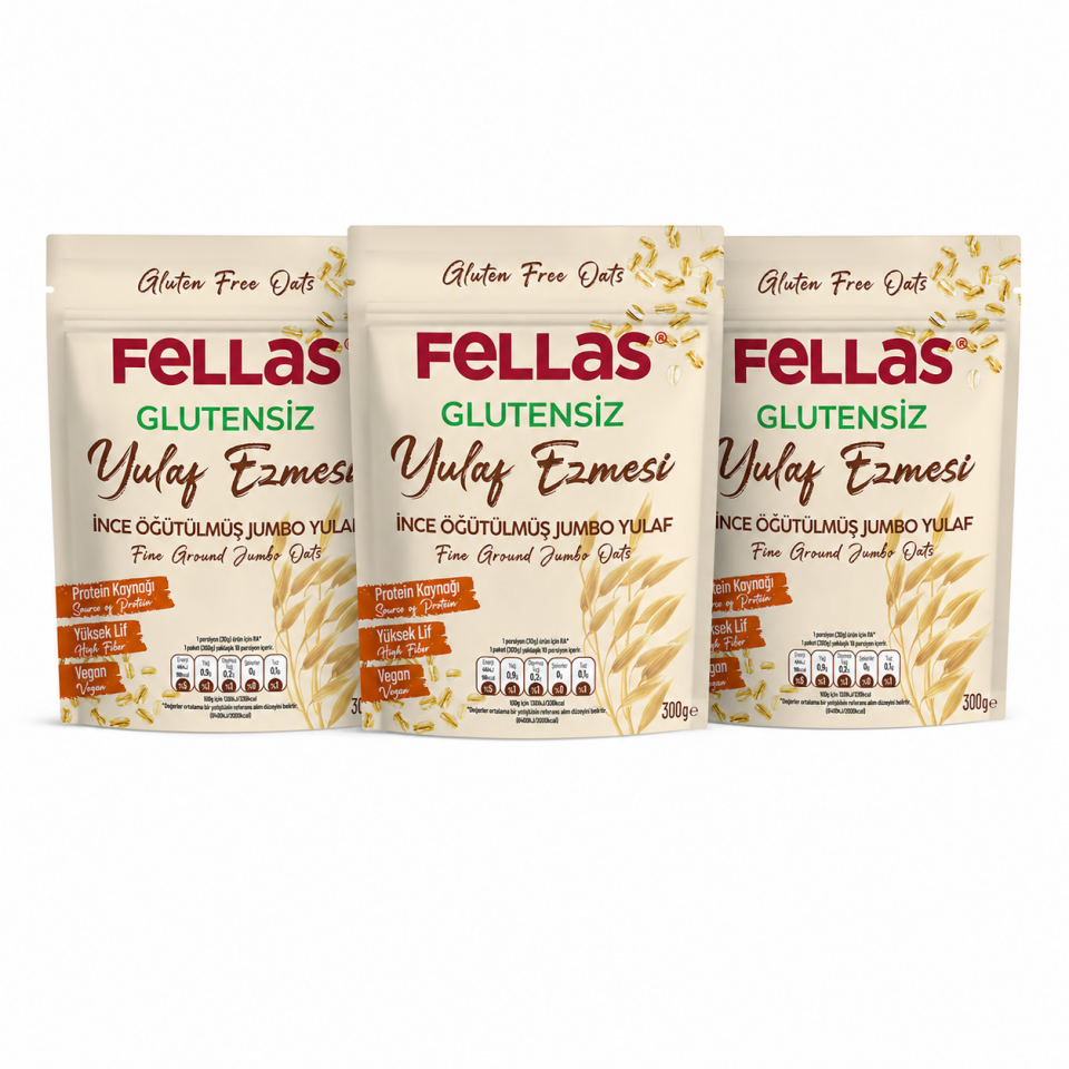 Fellas Glutensiz Yulaf Ezmesi 300 g 3'lü Paket