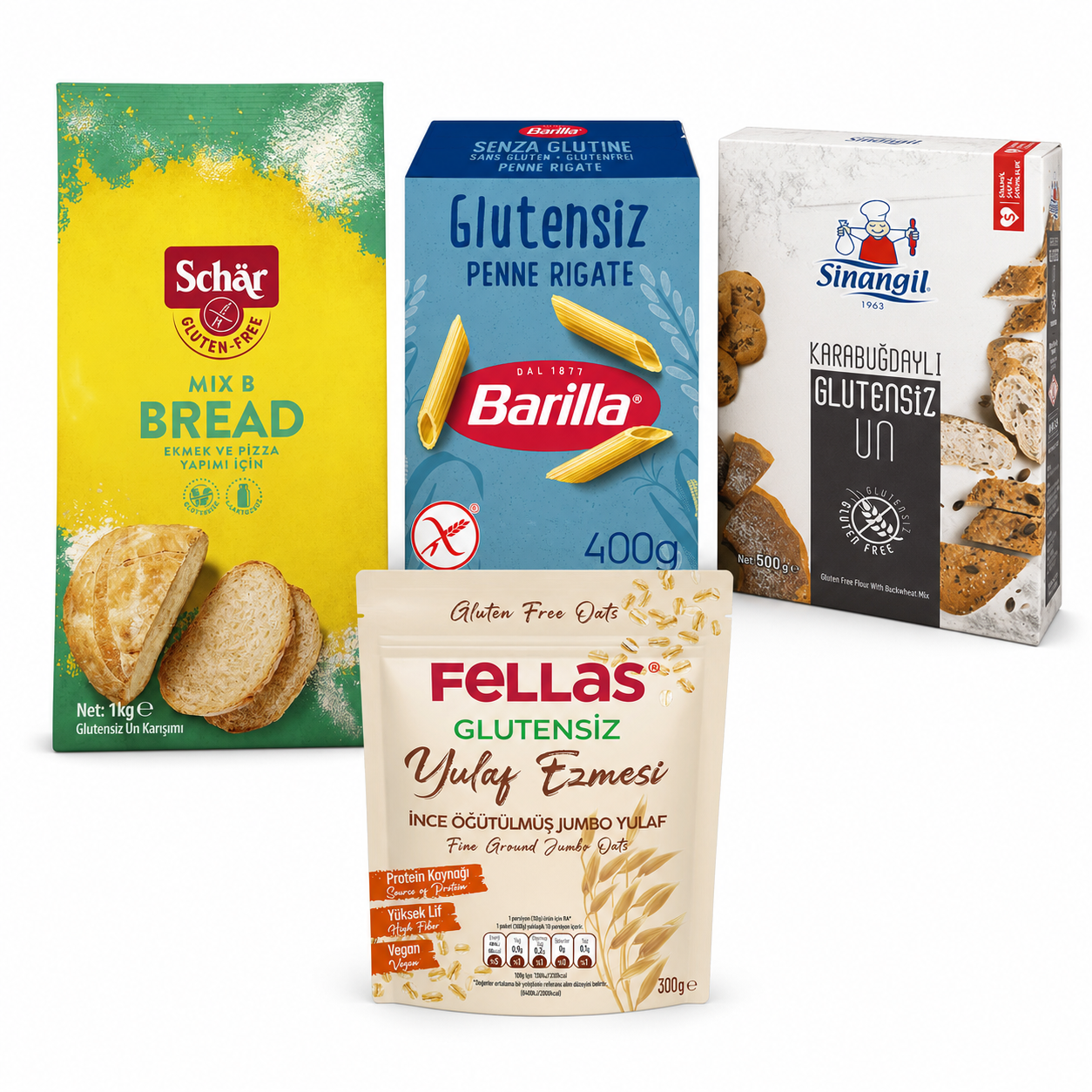 Glutensiz Ürün Paketi 4'lü Avantaj Paketi